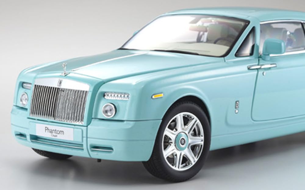 Kyosho Оригинальная модель Rolls-Royce Phantom Coupe масштаба 1/18, бирюзовый готовый продукт