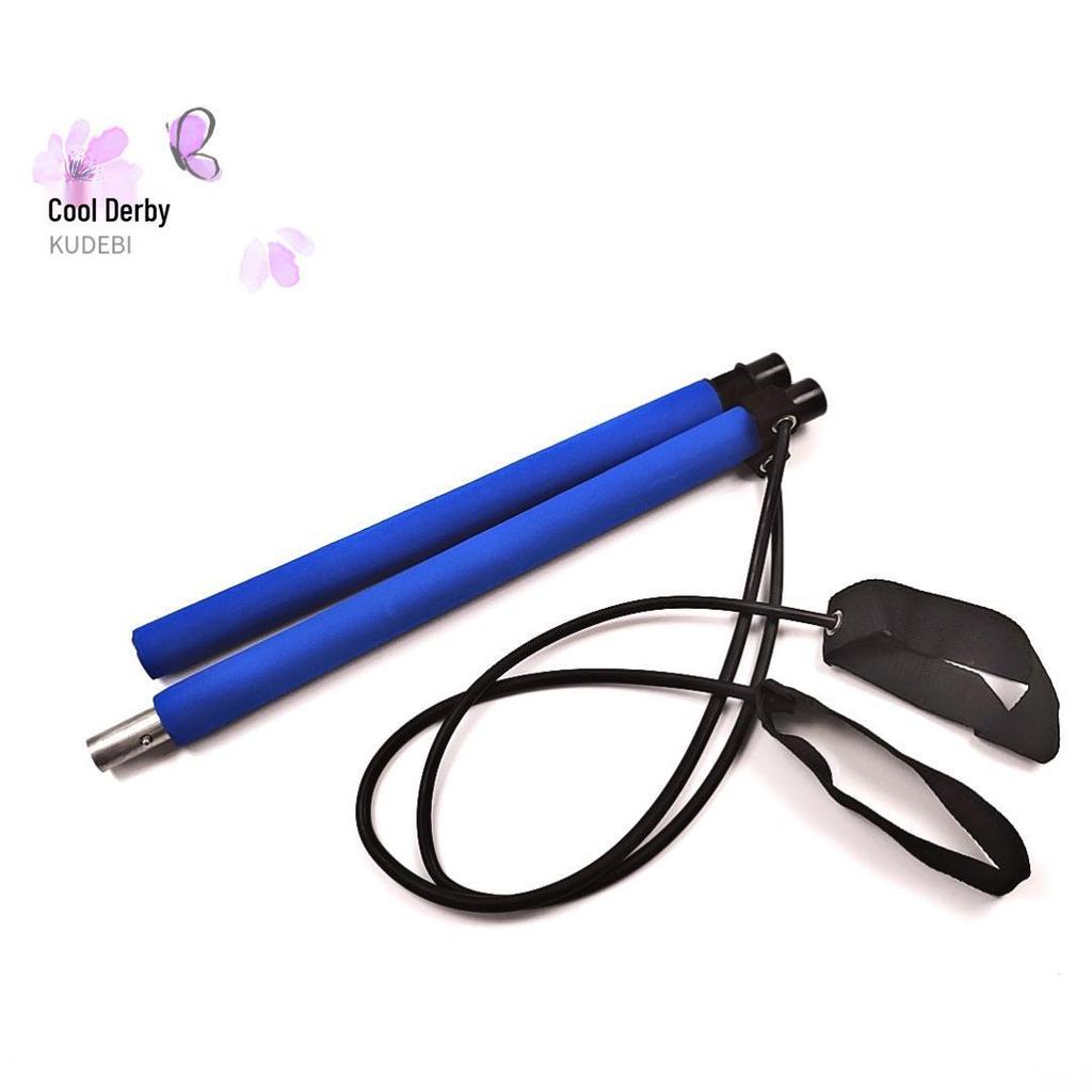 Многофункциональный пилатес йога-бар: Эластичная лента, Растяжка и Укрепление для Спины, Груди и Рук