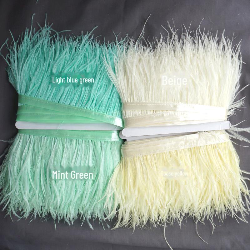 Отделка из страусиных перьев 10-13 см для украшения платья и танцевальной юбки - Аксессуары для одежды