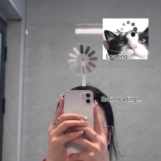 Дизайн «Загрузка мозга» Заколка для волос Юмористическое выражение Вращающаяся шпилька для волос Нескользящие зубцы Устойчивый дизайн Шпилька для волос