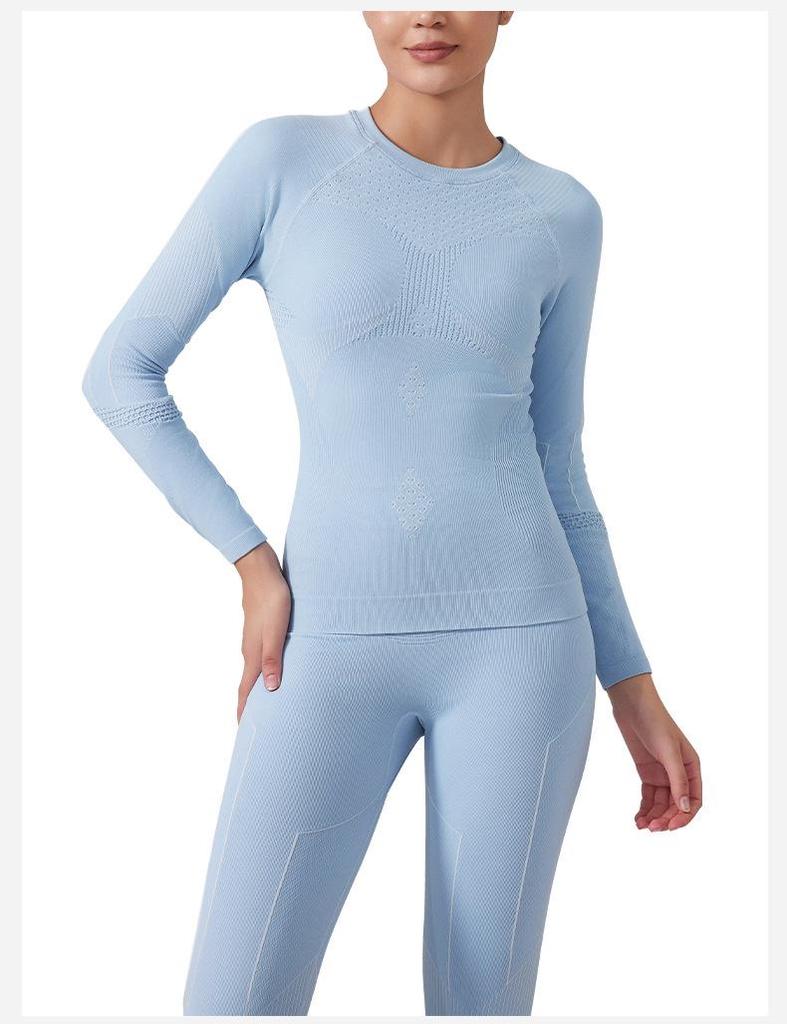 Женский быстросохнущий вязаный компрессионный базовый слой для велоспорта