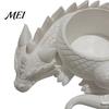 Dragon-shaped Flower Pot 3D Printed Pot, Fairy Tale Style Dragon-Shaped Planter Yellow Dragon with Breathable Design, Small Plant Container