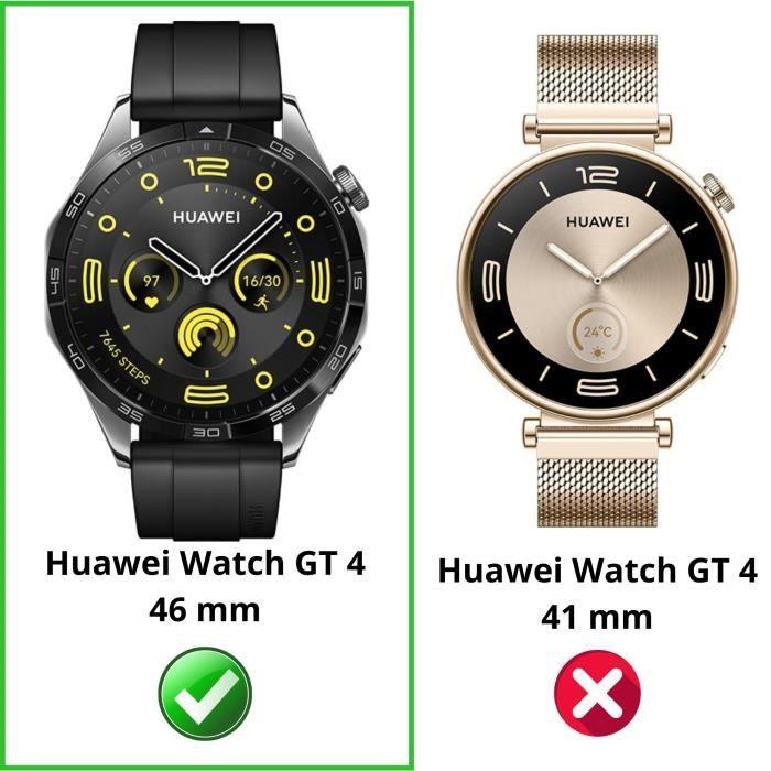 Protection compatible Huawei Watch GT 4 46mm - Coque rigide montre connectée étui transparent écran verre trempé Phonillico®
