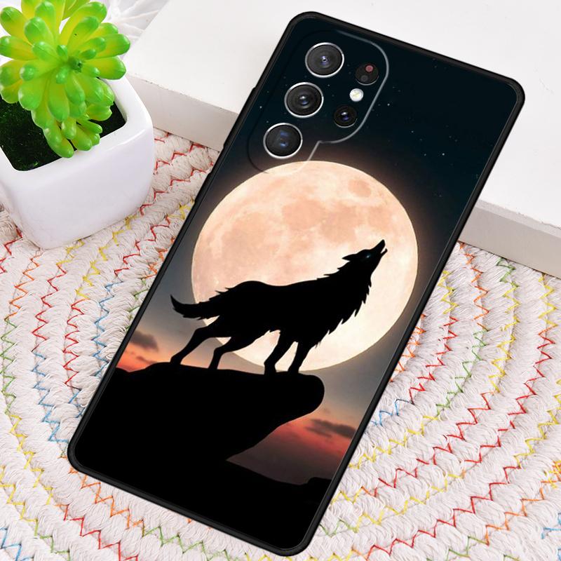 Животное Волк Вой мягкий Чехол для телефона для Samsung Galaxy note 10 pro S26 Ultra S23 S24 FE S25 S21 S22 PLUS ударопрочный Чехол