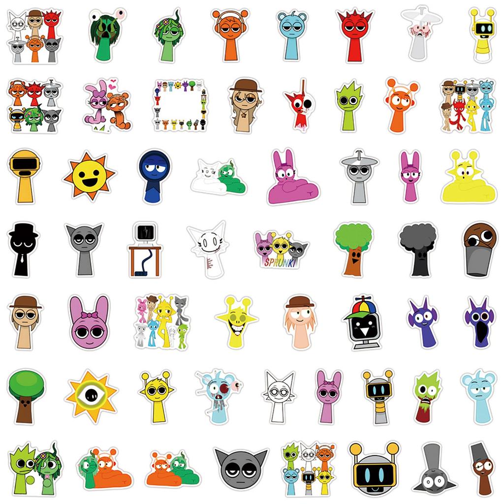 55Pieces Graffit Stickers To Decorate Laptop Luggage Stickers