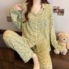 Women's New Spring and Autumn Rustic Style Pajamas Homewear Set Girls Students Small Fresh Pajamas Pajamas Homewear Set