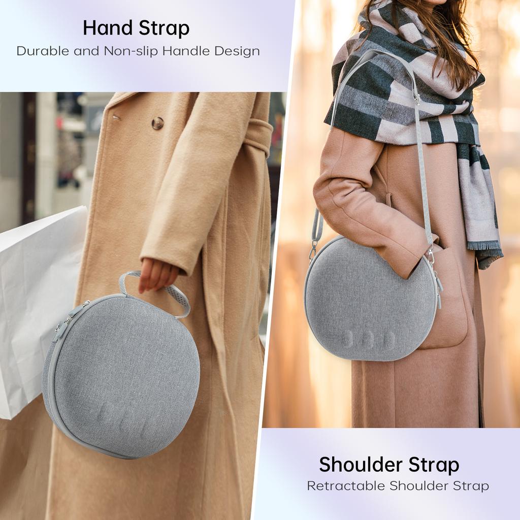 Carrying Case, Hard Bag for Meta Quest 3 Accessories/Pro VR Headset with Elite Strap, Touch Controllers and Other VR Accessories, Large Space