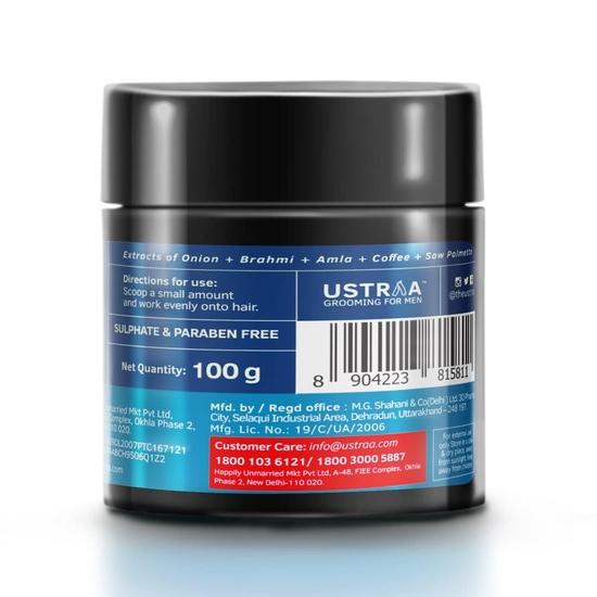 Ustraa Крем для роста волос - 100 г - с экстрактом лука, нимбрингади, маслом черного тмина - способствует росту волос, предотвращает выпадение волос