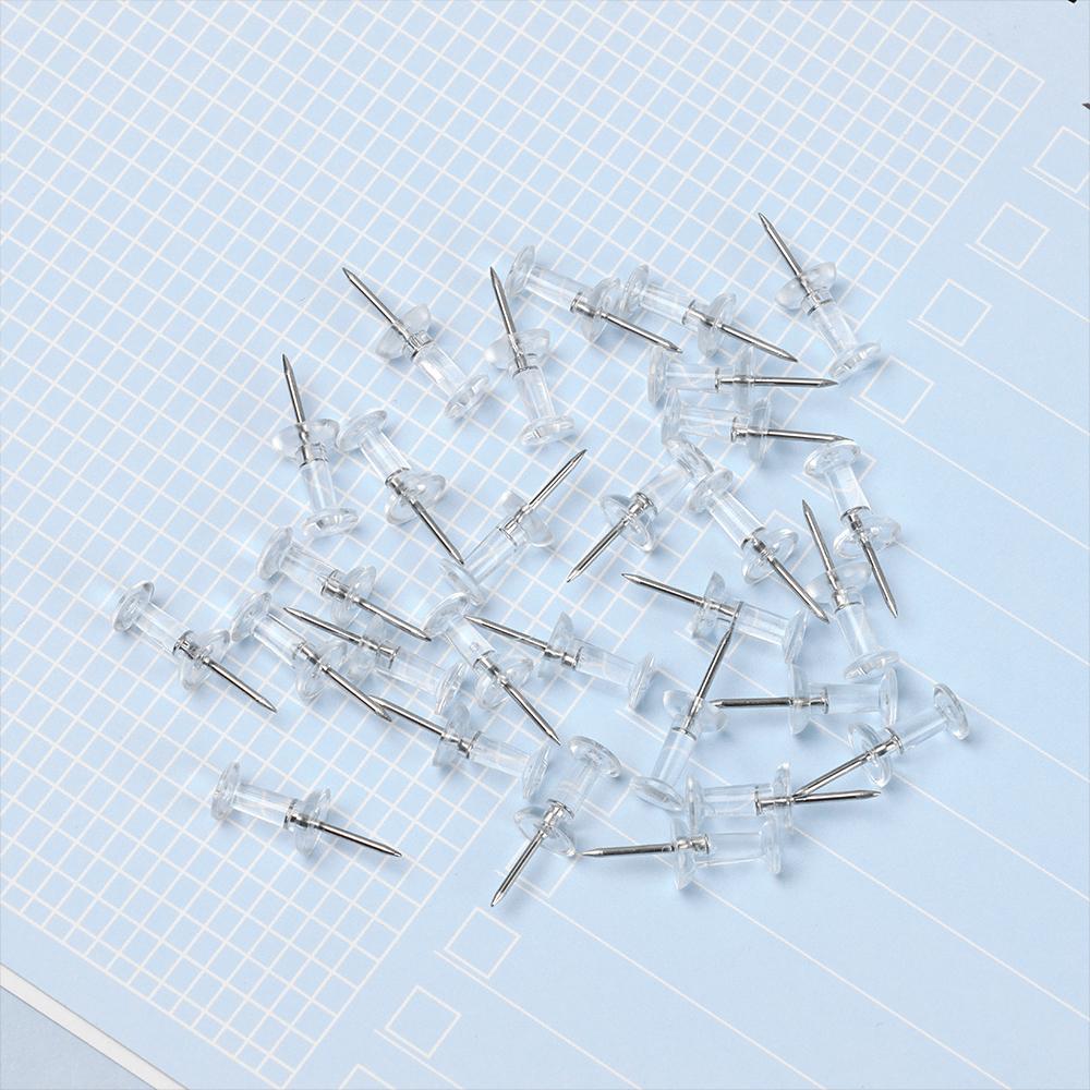 100 шт. прочные пластиковые кнопки булавки кнопки чертежные кнопки канцелярские принадлежности прозрачные кнопки