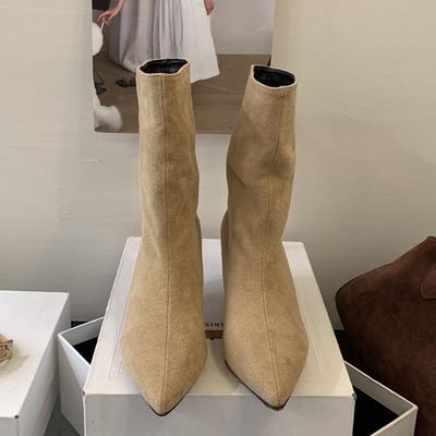 Eilyken Модные женские ботильоны на щиколотке с ремешком, пряжкой и острым носком, винтажные, осенне-зимние, на тонком низком каблуке, повседневная женская обувь