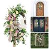 Easter Front Door Wreath Spring Wreath Cross Wreath Hanging Front Door Easter Decorations Artificial Wreath 2025 NEW