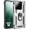 Case for Xiaomi 14 - Rigid - Silver - Shockproof - 360° Rotating Stand - Camera Protection