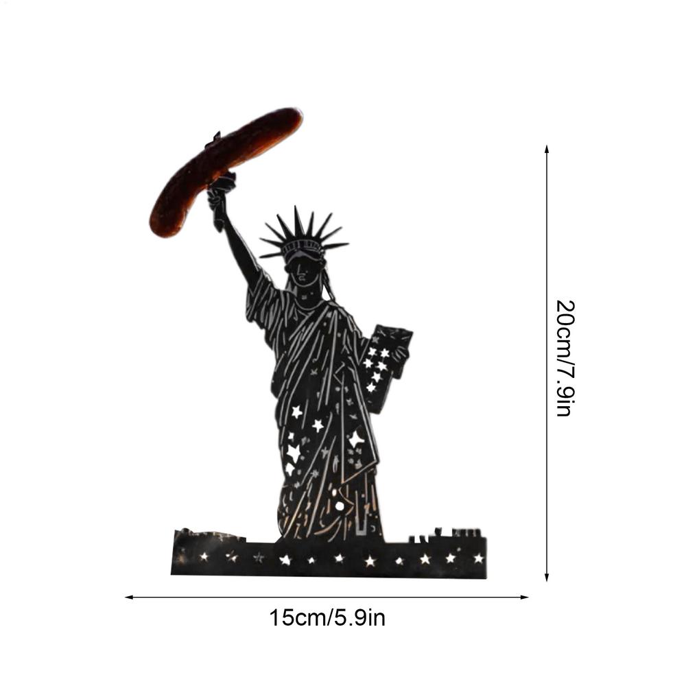 Portable Grill Stand Portable Hot Dog Holder Funny Creative Metal Grill Accessories For Holiday Backyard Events Kitchen Trips