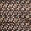 Georgette Viscose Brown Fabric Abstract Craft Projects Decor Fabric Printed By The Yard 42 Inch