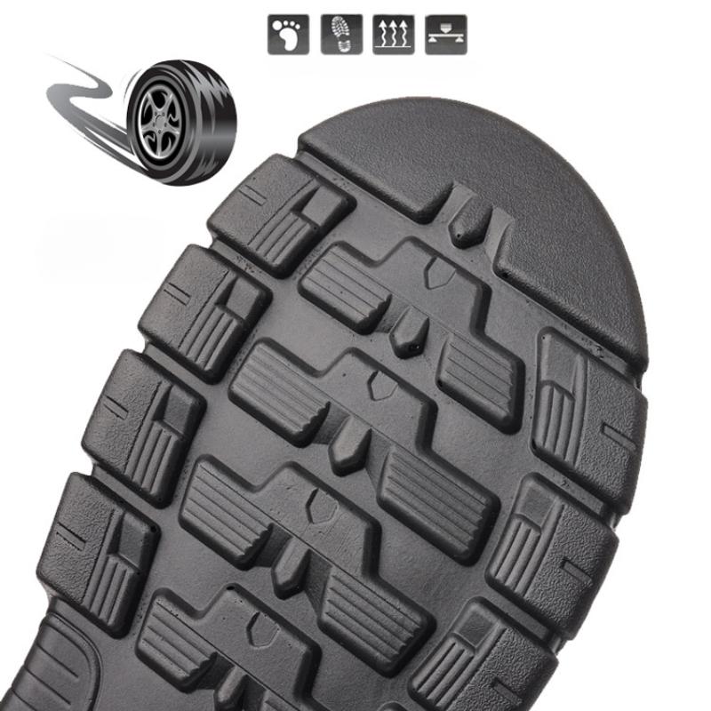 Дышащие мужские сандалии Летняя мода Мужская обувь из натуральной кожи Противоскользящие шлепанцы с мягкой подошвой Удобная мягкая пляжная обувь