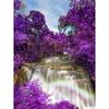 5D DIY Diamond Embroidery Purple Waterfall Diamond Painting Cross Stitch