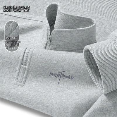 Мужской свитшот на молнии до половины