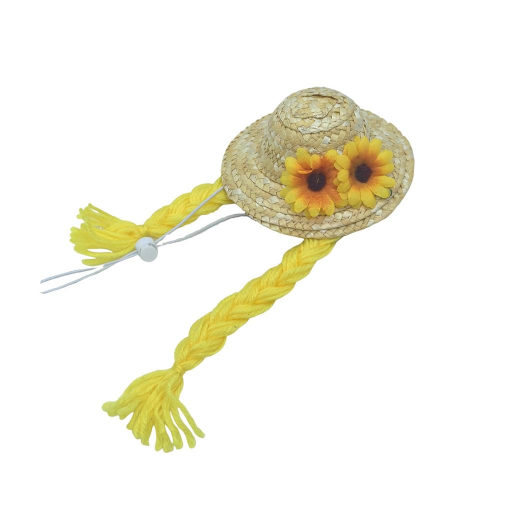 Wig Sunflower Flower Summer Small Hat Pet Hat