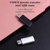 Адаптер OTG с разъемом Mini USB (папа) на USB Type-C (мама) для передачи данных Разъем для передачи данных Адаптер Mini USB на 5 контактов Разъем Mini USB на Type-C