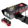 Велосипедный фонарь Lishi Solar Horn с задним фонарем
