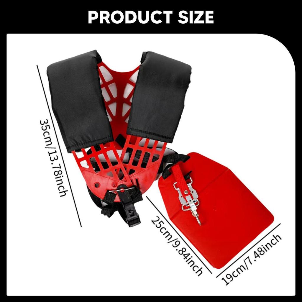 Триммер Наплечный ремень Мягкий пояс Дышащий Регулируемый Садовый Двойной Универсальный Кусторез