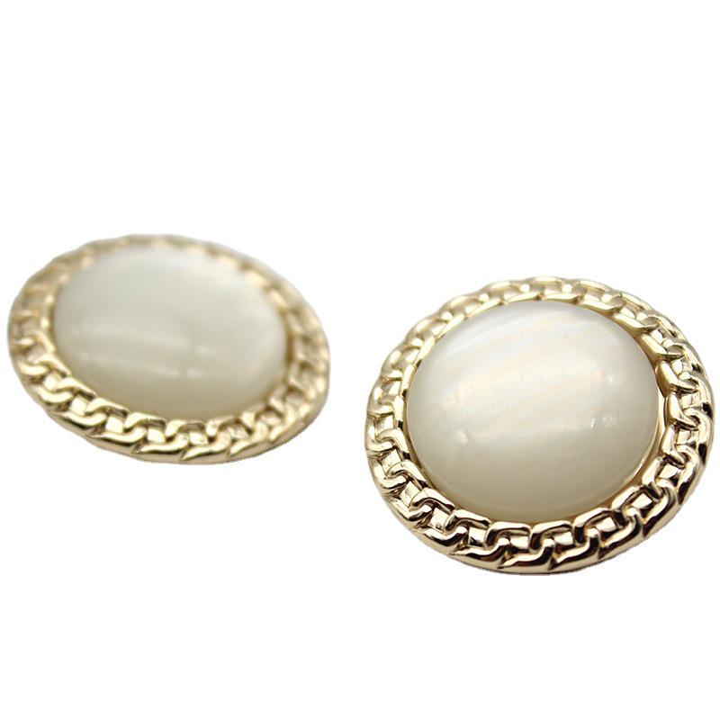 Estudi Pearl Матовый Металлический Пуговица Свитер Куртка Аксессуары Для Волос Веревочный Декор