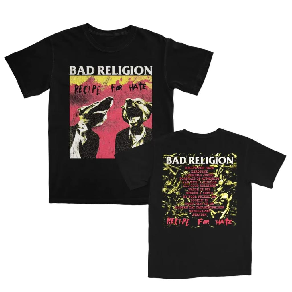 Bad Religion Графическая Хлопковая Мужская Женская Летняя Футболка с Коротким Рукавом Унисекс Модный Бренд Роскошный Топ Повседневная Винтажная Ретро Ежедневная Футболка