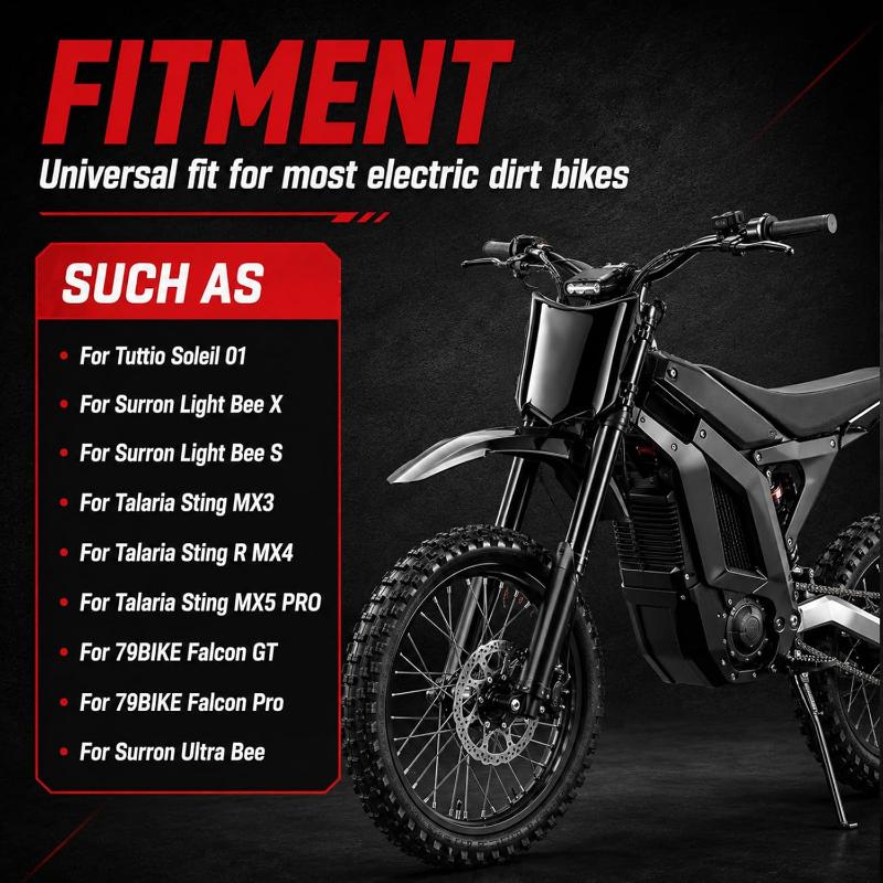 For Surron S X Stark Varg Talaria Sting Q20 Front Registration Plate Quick Install Rustproof Electric Dirt E-Bike Parts
