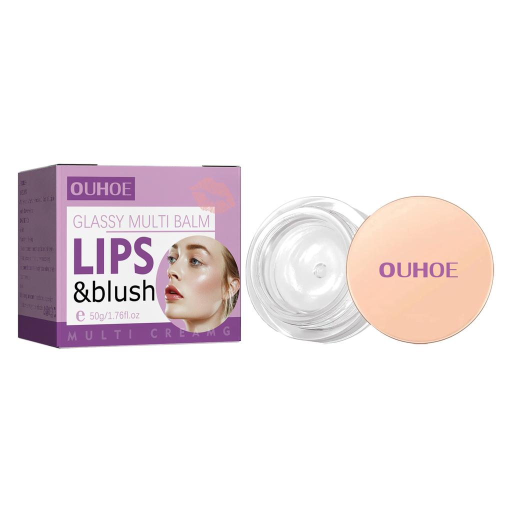 Moisturizing Lipstick Double As Blush, Multi-purpose Lip and Cheek Cream Long-lasting Waterproof Non-fading