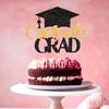 Congratulations 2024 Graduation Cake Topper Graduation Season Birthday Cake Insert Congrats Grad Party Decor Supplies