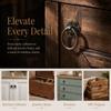 20pcs Small Furniture Handle Bronze Tone Ring Pull Hardware Vintage Drawer Cabinet Pull  Drawer