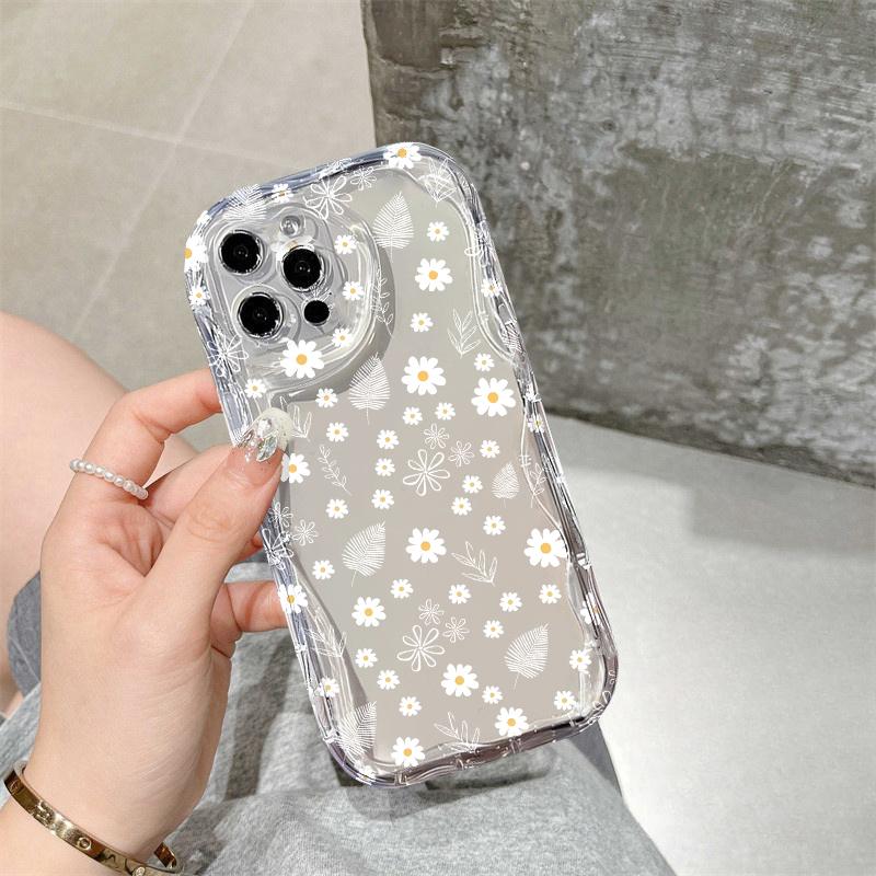 Милый чехол с ромашками, цветами, волнами для Samsung Galaxy A17 A07 A06 S26 Ultra Plus S25 FE A05 A05S A04 A04E A32 A13 M54 M16 A50 A73