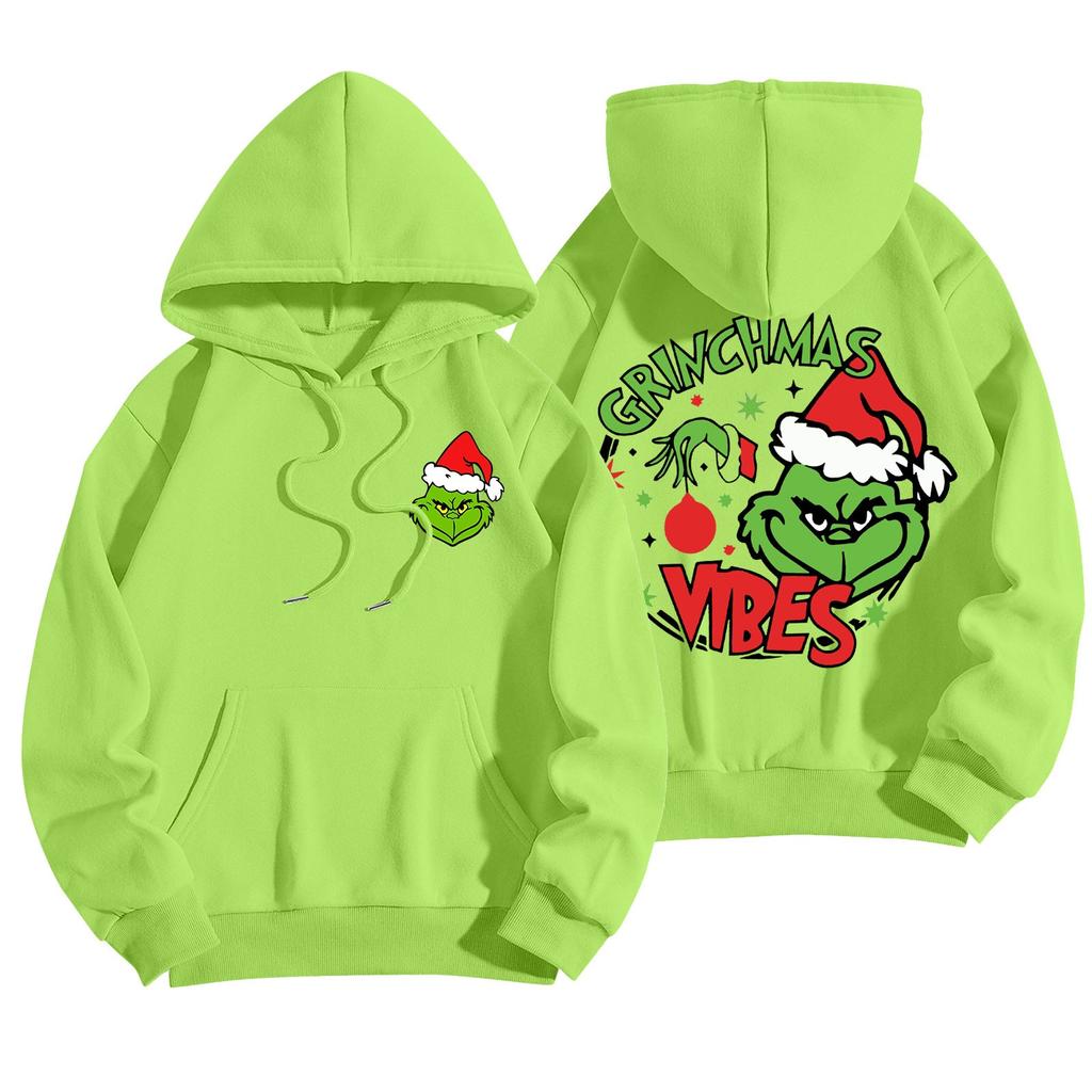 Женская мода, легкий женский свитер с длинными рукавами и карманами, рождественская толстовка с капюшоном