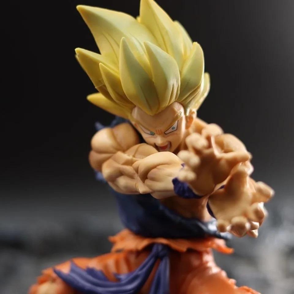 Фигурка Аниме Сон Гоку из Dragon Ball Z, Повреждения в бою, Ударная волна, Статуэтка из Манги, ПВХ Фигурка Действия, Коллекционная Модель, Куклы, Игрушки