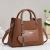 Pu Material Casual Single Shoulder Handbag With Zipper Pocket For Daily Use