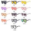 Bling Crystal Sunglasses for Kids Fashion Rhinestone Square Sun Glasses Children Trendy Retro Sparkling Shades UV400 Eyewear