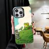 Милый мультяшный лягушонок Мягкий чехол для телефона iPhone 15 16 17 Pro Max 17Air 16E 14 Plus 13 12 Mini Ударопрочный задний чехол