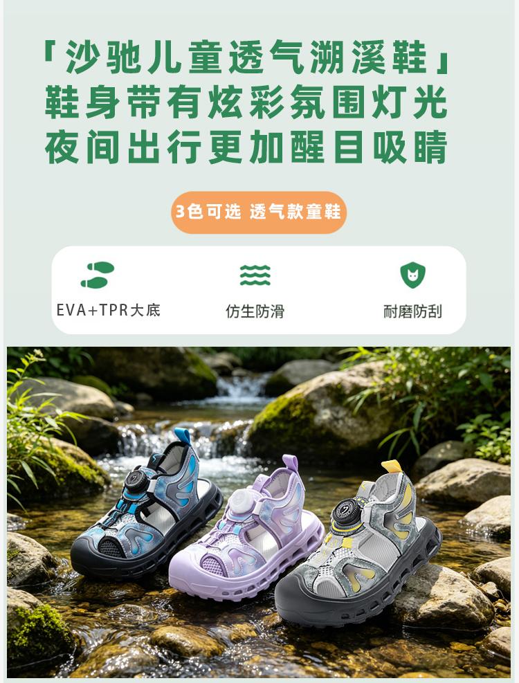 Children's Fashionable Baotou Sandals with Anti-Kick and Breathable Design