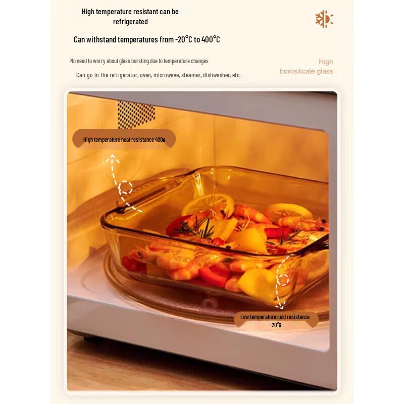 VISIONS Corning Квадратная стеклянная форма для выпечки кристально-прозрачная