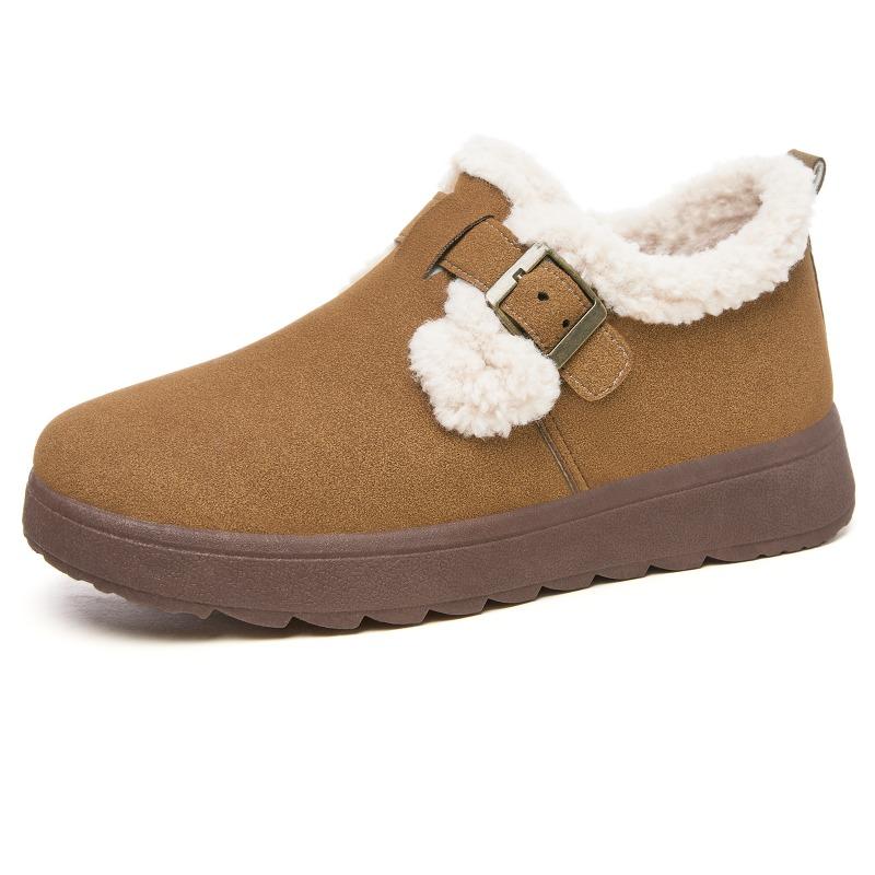 Shoes Women's Cotton Shoes Winter Fashion Versatile Cotton Boots New Velvet Thickened One-pedal Snow Boots