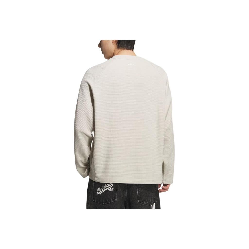 adidas Оригинальная футболка SS25 Sym с вафельным переплетением, с длинным рукавом, мужские топы KH1175