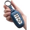 for Ford Key Fob Cover Leather Key Case Holder Keychain Compatible with Bronco F150 Explorer Mustang Escape Mach E F250 Truck King Ranch Expedition
