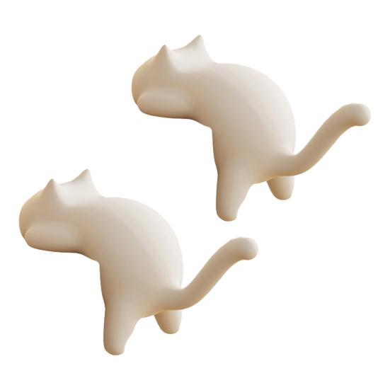 Милые Крючки-Зажимы для Края Стола Кошка Без Сверления Настольный Крючок-Вешалка Крючки Котенок Настольный Органайзер Крючки для Ключей Сумок Наушников