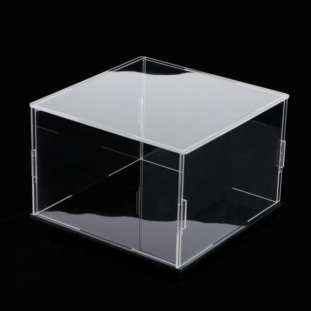 Прозрачный акриловый дисплейный ящик пылезащитный чехол для игрушечной модели фигурок 10x25x15 см