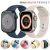 Strap For Apple Watch Band 44mm 45mm 41mm 40mm 49mm 42mm 38mm Silicone Sport Bracelet Correa Iwatch Series 8 Ultra 7 Se 3 5 6 4