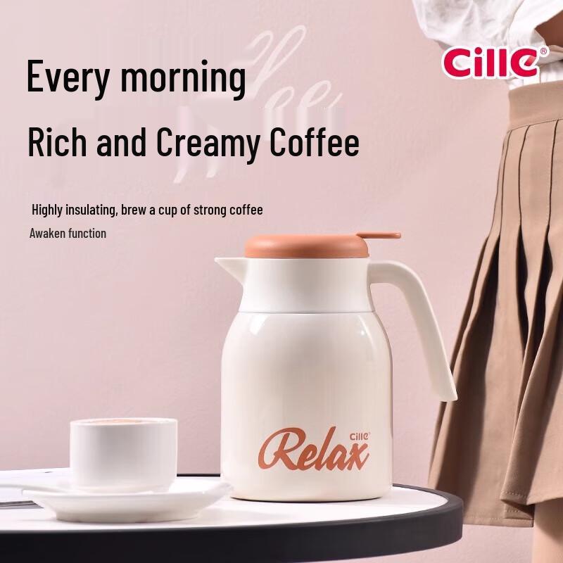Cille 1.2L Ceramic Coated Portable Thermos