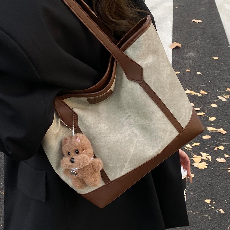 Трендовая, Модная, Высококачественная, Вместительная, Ретро сумка-тоут на одно плечо под мышкой для осенних поездок на работу