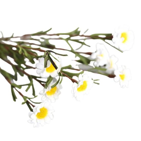 Искусственный поддельный шелковый букет ромашек для украшения дома, свадьбы, вечеринки, 8 головок