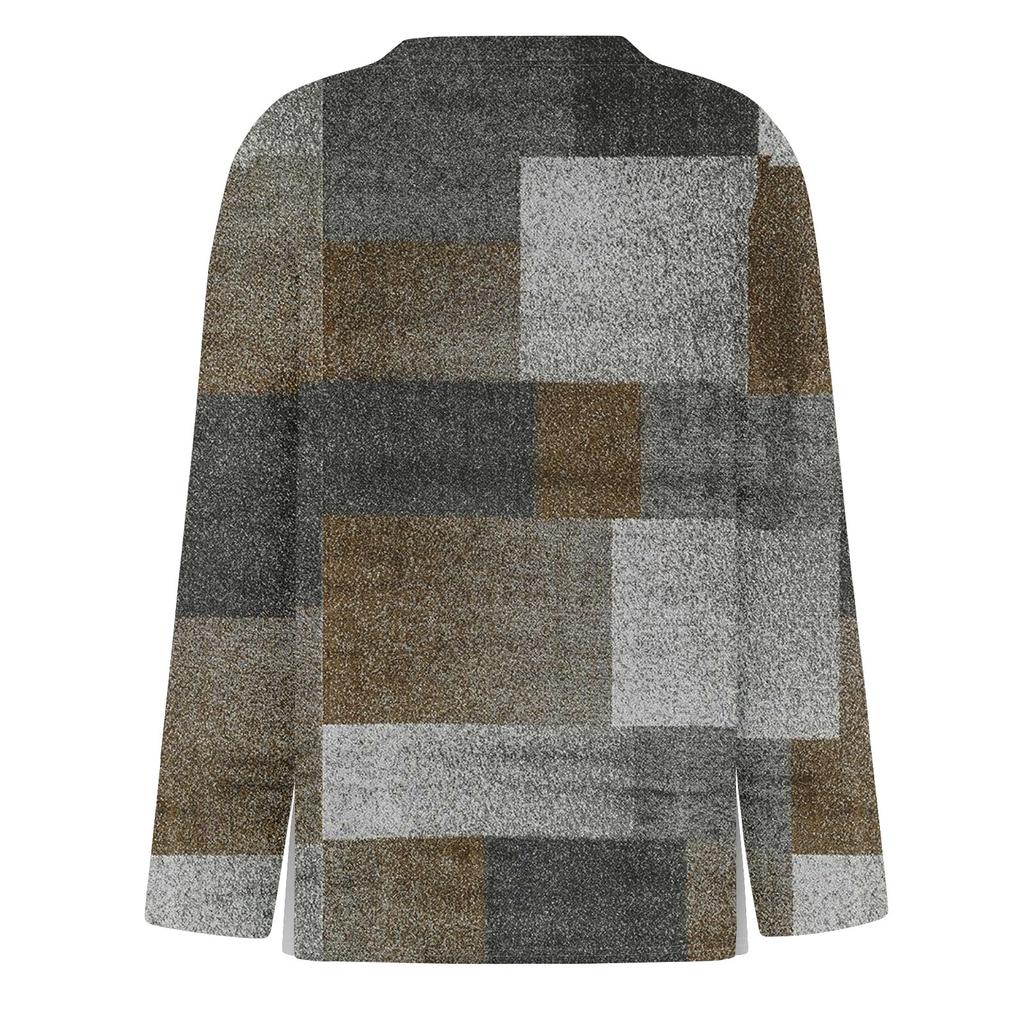 Женская мода повседневный топ с круглым вырезом и длинными рукавами и цветочным принтом