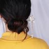 Chinese For Women Handwork Long Tassel Flower Hairpin Hanfu Hair Stick Hair Accessories Zinc Zinc Alloy